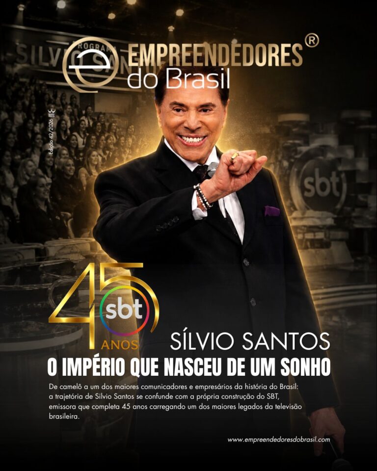 Revista EB – 42º Edição – SBT 45 anos – Silvio Santos. O Império que nasceu de um sonho